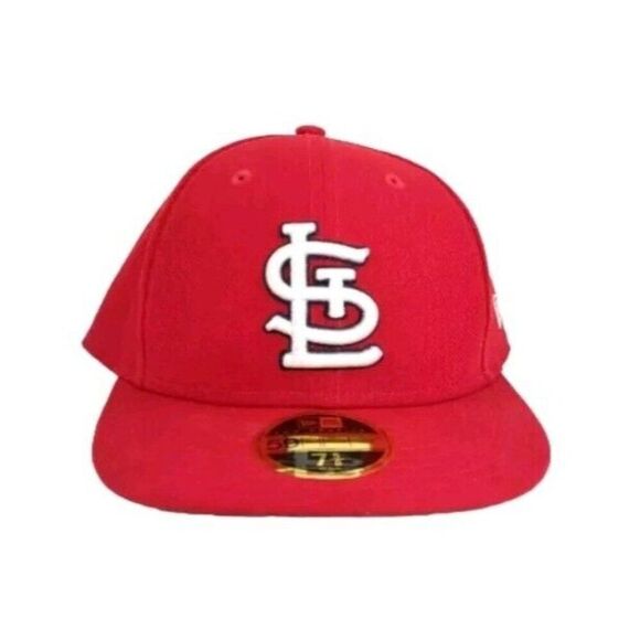 New Era 59Fifty Men Women Hat St. Louis Cardinals Low Profile Red Fitted Cap - Picture 16 of 16